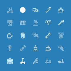 Editable 25 mobility icons for web and mobile
