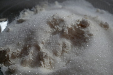Sugar and flour, pastry