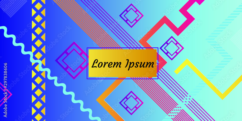 Poster colorful gradient pattern background, abstract geometric shape vector texture. сover graphic design,