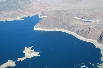 Aerial view of canyon 