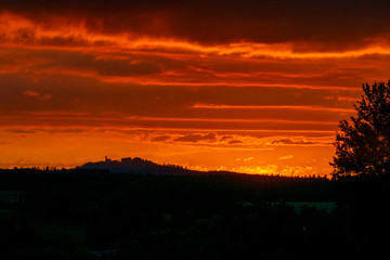 Sonnenuntergang Bussen Riedlingen