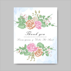 wedding cards invitation with beautiful floral themes