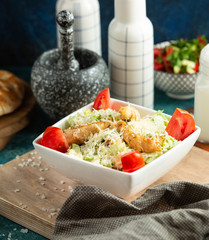 chicken caesar on the table