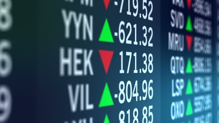 Companies indexes and acronyms in stock market, IPO launched businesses share