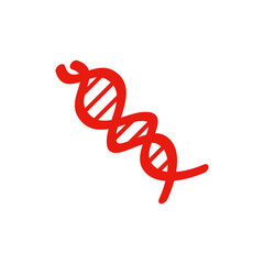 DNA ICON VECTOR LOGO ILLUSTRATION