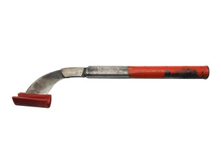 Rubber-tapping knives isolated on white background. Clipping Path