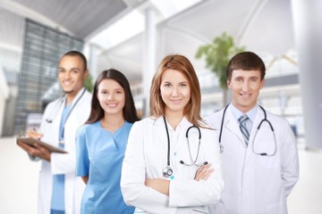 Fototapeta premium Confident Medical team at hospital