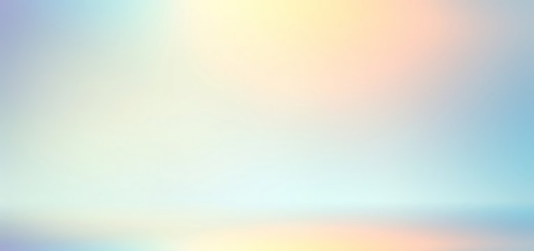 Cool fantasy 3d background. Golden light. Yellow blue white gradient. Formless abstract texture. Interactive spectrum space.