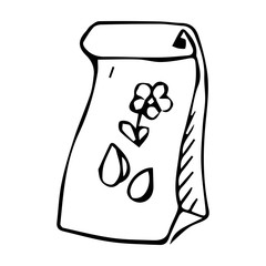 seeds in a bag vector sketch