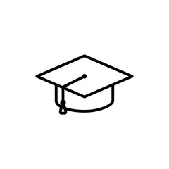 best graduation hat icon vector