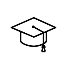 best graduation hat icon vector