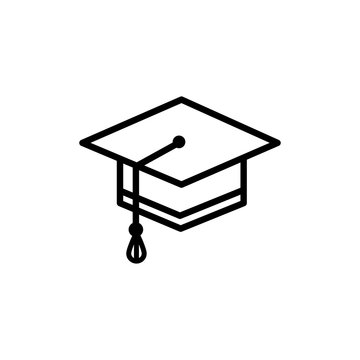 best graduation hat icon vector