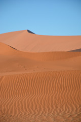 Fototapeta na wymiar sand dunes in the Sossusvlei desert, Namibia