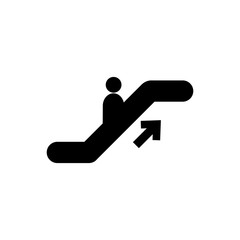 escalator icon in trendy flat design