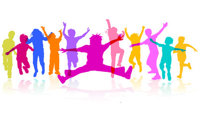 Kind spielen und haben Freude, Illustration-Isoliert