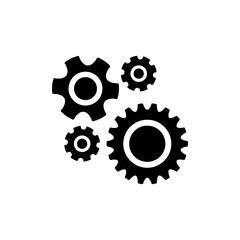 Fototapeta premium gear wheel icon trendy flat design