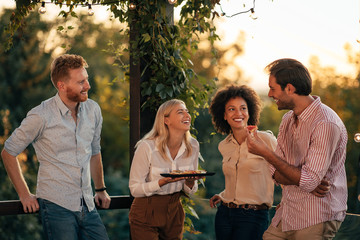 Food and friends is what makes everything better