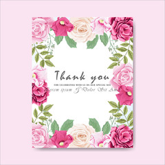 wedding cards invitation with beautiful floral themes