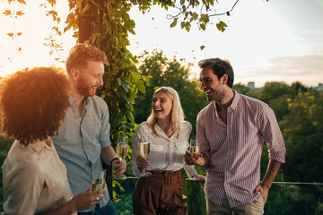 Chilling with friends