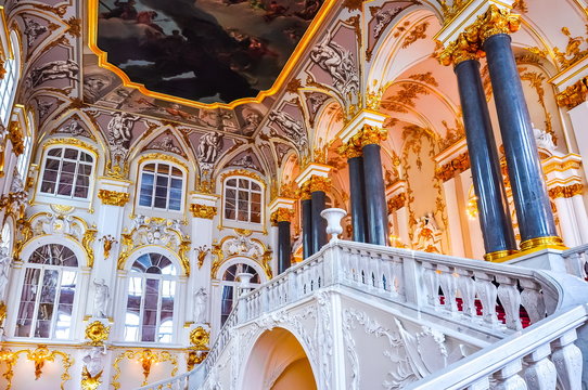 Interiors Of State Hermitage Museum, Saint Petersburg, Russia