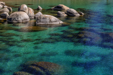 Image of clear blue lake water, Sand Harbor, Lake Tahoe.