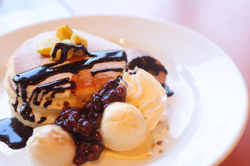 栗のパンケーキ