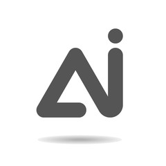AI Logo Letter Vector Template Design Illustration. Ai, logo, letter, vector, concept, design, modern, icon, background, abstract, web, logotype, symbol. EPS 10