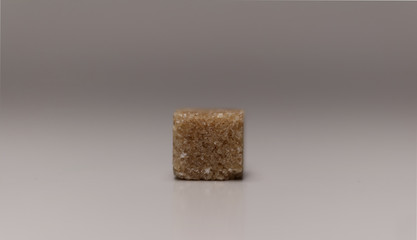 A brown sugar cube 