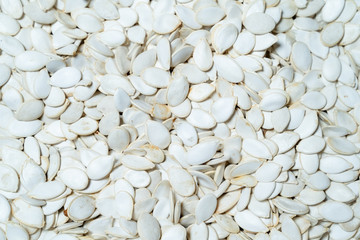 White pumpkin seeds. 