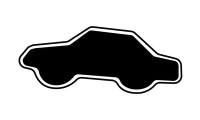 car icon vector illustration isolated