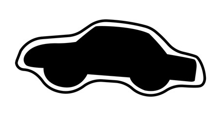 car icon vector illustration isolated