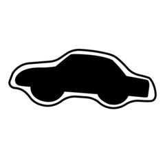 car icon vector illustration isolated
