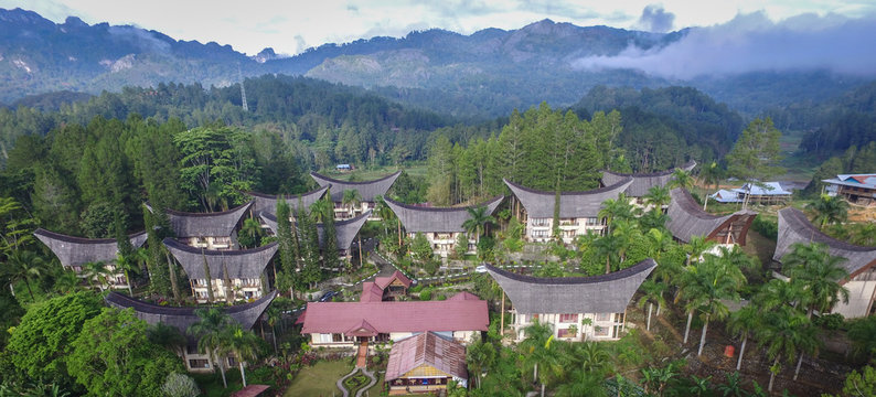 The Tongkonan House in Toraja - Sulawesi, Indonesia.