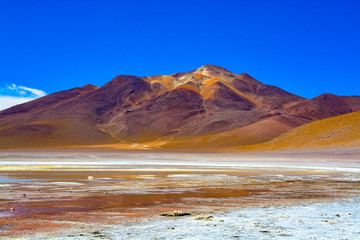 Laguna colorada landscapes in Bolivia