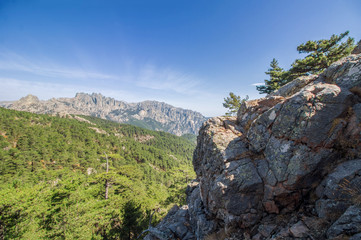Naklejka premium Aiguille de Bavella en Corse