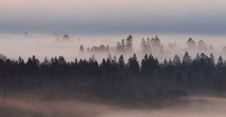 Fototapeta góry we mgle obraz