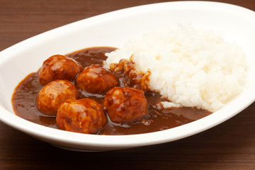 ミートボールカレー