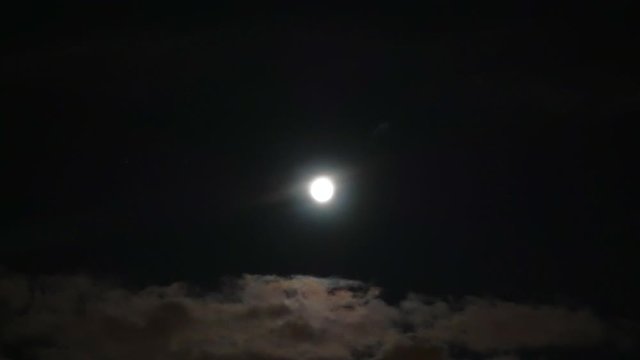 Night sky scene, full moon shining, clouds in the dark sky, dusk moments, moonlight and luna view