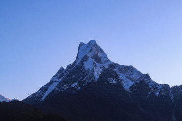 Beautiful view of mount Machhapuchhre