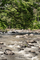 Fluss in El Zonte, El Salvador