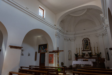 Fornelli, Isernia, Molise. The Church of San Pietro Martire. View. 