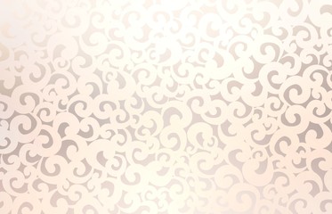 Light beige twirls pattern on pastel caramel tint background. Abstract texture.