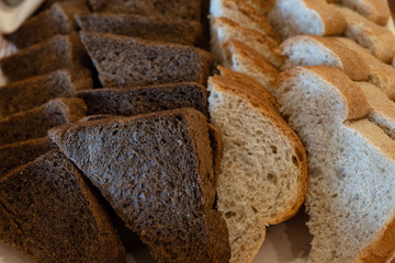 Bakery - Black and white bread in a basket