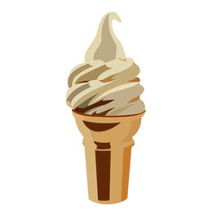 icecream realistic vector illustration isolated