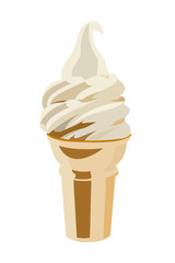 icecream realistic vector illustration isolated