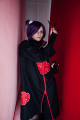 Portrait of a beautiful girl cosplayer anime Japan