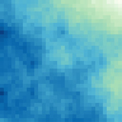 Abstract Cloud of Square Pixelart algorithmic Generative Art background illustration