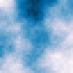 Abstract Cloud of Square Pixelart algorithmic Generative Art background illustration