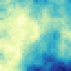 Abstract Cloud of Square Pixelart algorithmic Generative Art background illustration