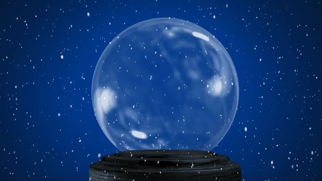 Empty snow globe